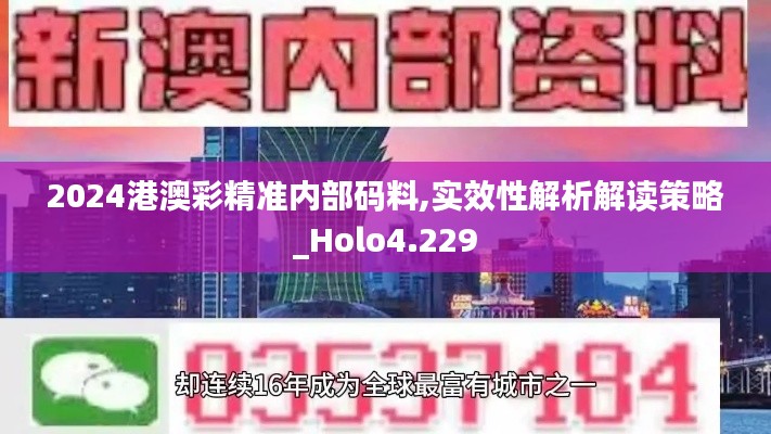 2024港澳彩精准内部码料,实效性解析解读策略_Holo4.229