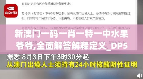 新澳门一码一肖一特一中水果爷爷,全面解答解释定义_DP5.496