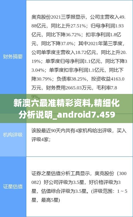 新澳六最准精彩资料,精细化分析说明_android7.459