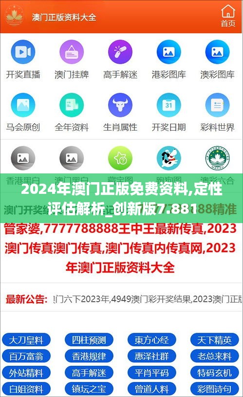 2024年澳门正版免费资料,定性评估解析_创新版7.881